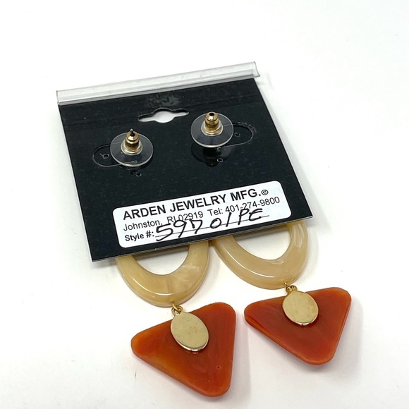 New Free People x Arden Geometric Resin Drop 
Earrings - Picture 3 of 4